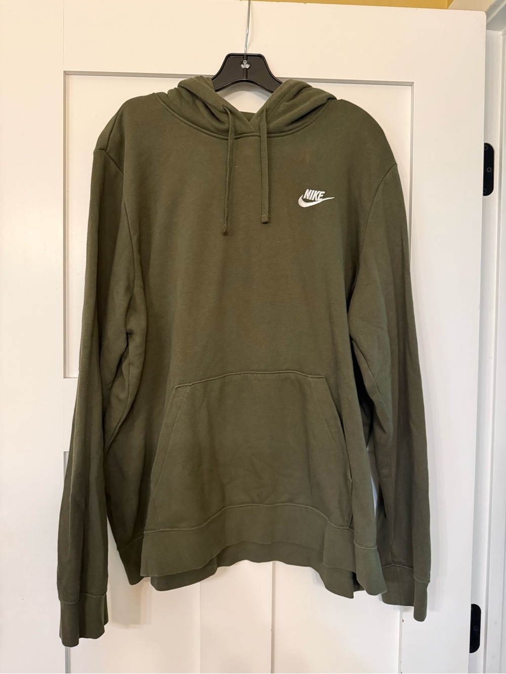 Women’s Nike Olive Green Pullover Hoodie with Logo Size XXL